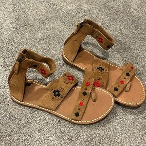 Aztec soludos sandals.